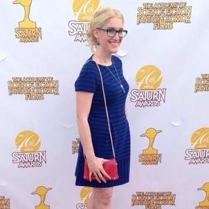 Blue and black striped Banana Republic Dress